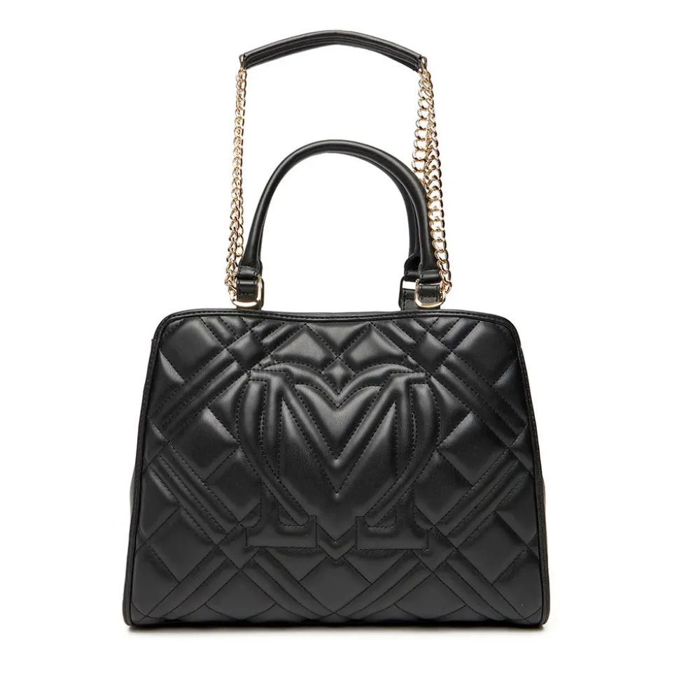 Shopping Bag a Mano Trapuntata LOVE MOSCHINO linea Quilted colore Nero