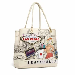 Shopping Bag BRACCIALINI linea Cartoline stampa Las Vegas