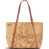 Shopping Bag con Borchiette Media 1A Classe Alviero Martini linea Geo Classic E010