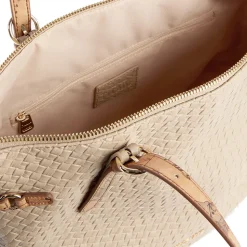 Shopping Bag Donna 1A Classe Alviero Martini linea Golden Dune effetto Intrecciato Sabbia LE42