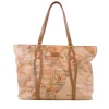 Shopping Bag Donna 1A Classe Alviero Martini linea Soft Petals in Tessuto Soft Geo Classic e Cuoio LE53