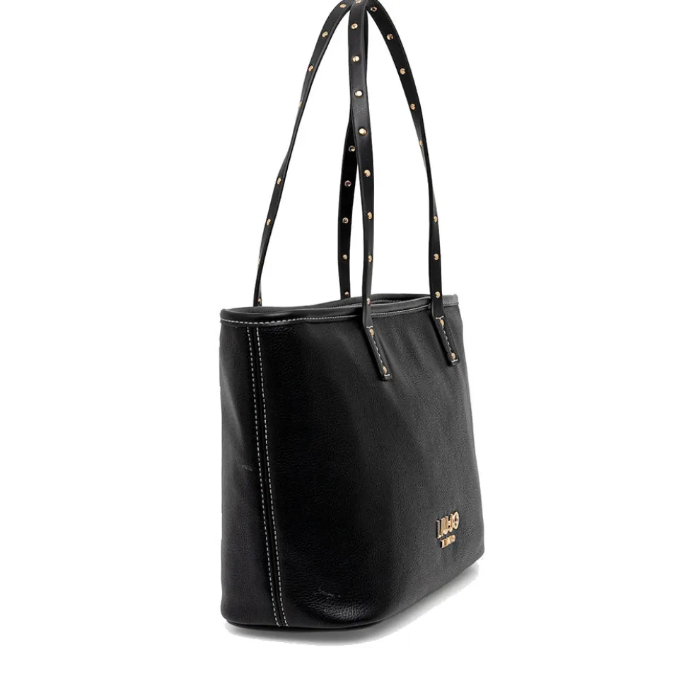 Shopping Bag Donna LIU JO Better effetto Bottalato Nero