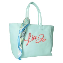 Shopping Bag Donna LIU JO in Tessuto Turchese