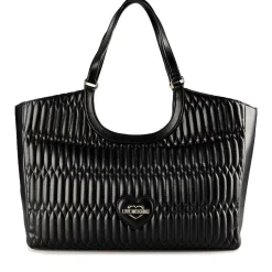 Shopping Bag Donna LOVE MOSCHINO linea Bubby Love in Ecopelle Nera