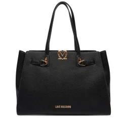 Shopping Bag Donna LOVE MOSCHINO linea Soft Sculpt Nera
