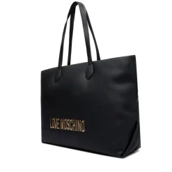 Shopping Bag Donna LOVE MOSCHINO Nera con Maxi Logo