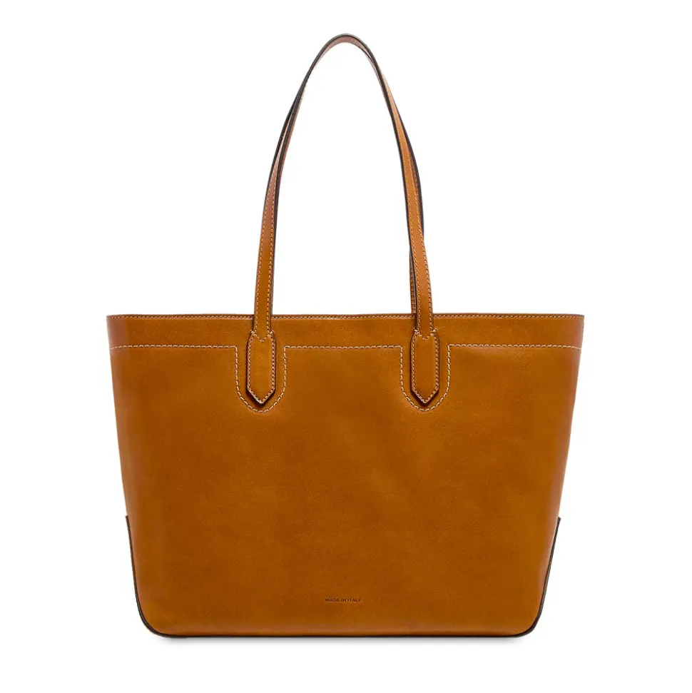 Shopping Bag Donna THE BRIDGE linea Larissa in Pelle color Cognac