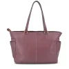 Shopping Bag Donna THE BRIDGE linea Letizia in Pelle Viola Orchidea