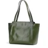Shopping Bag Donna THE BRIDGE linea Lucrezia in Pelle Verde Maggiorana