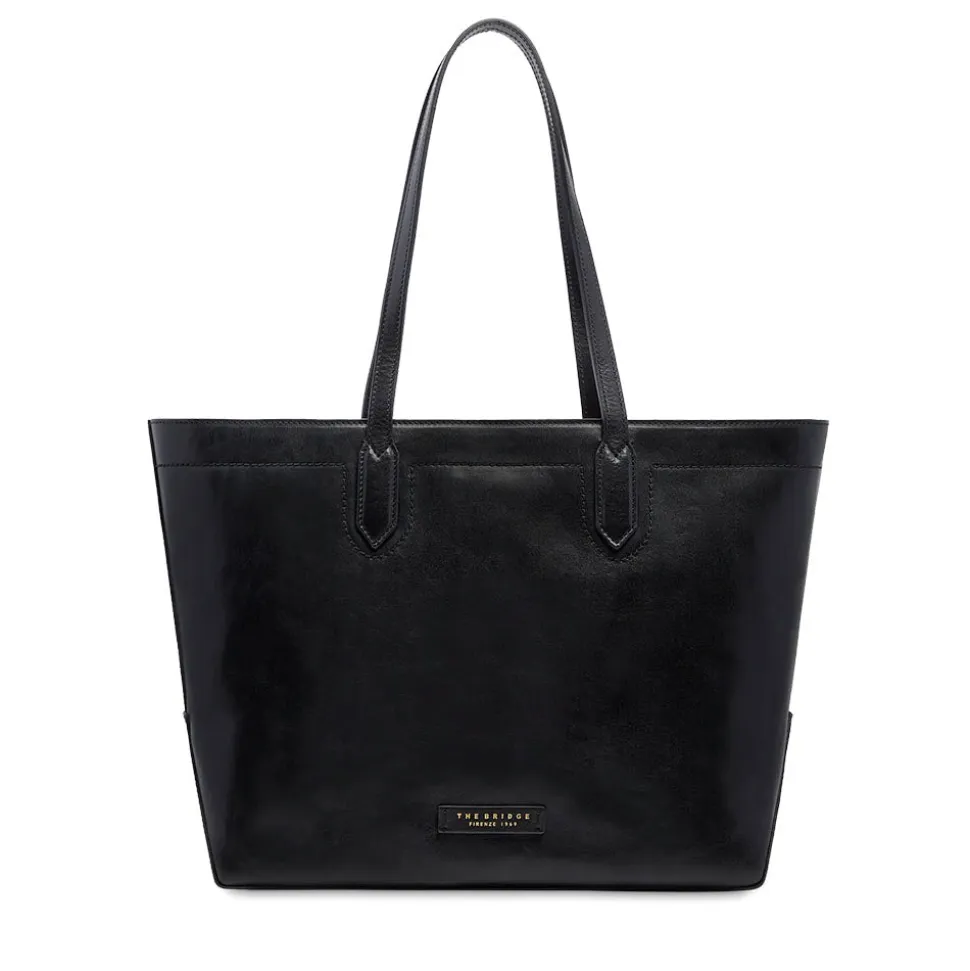 Shopping Bag Donna THE BRIDGE linea Larissa in Pelle Nera