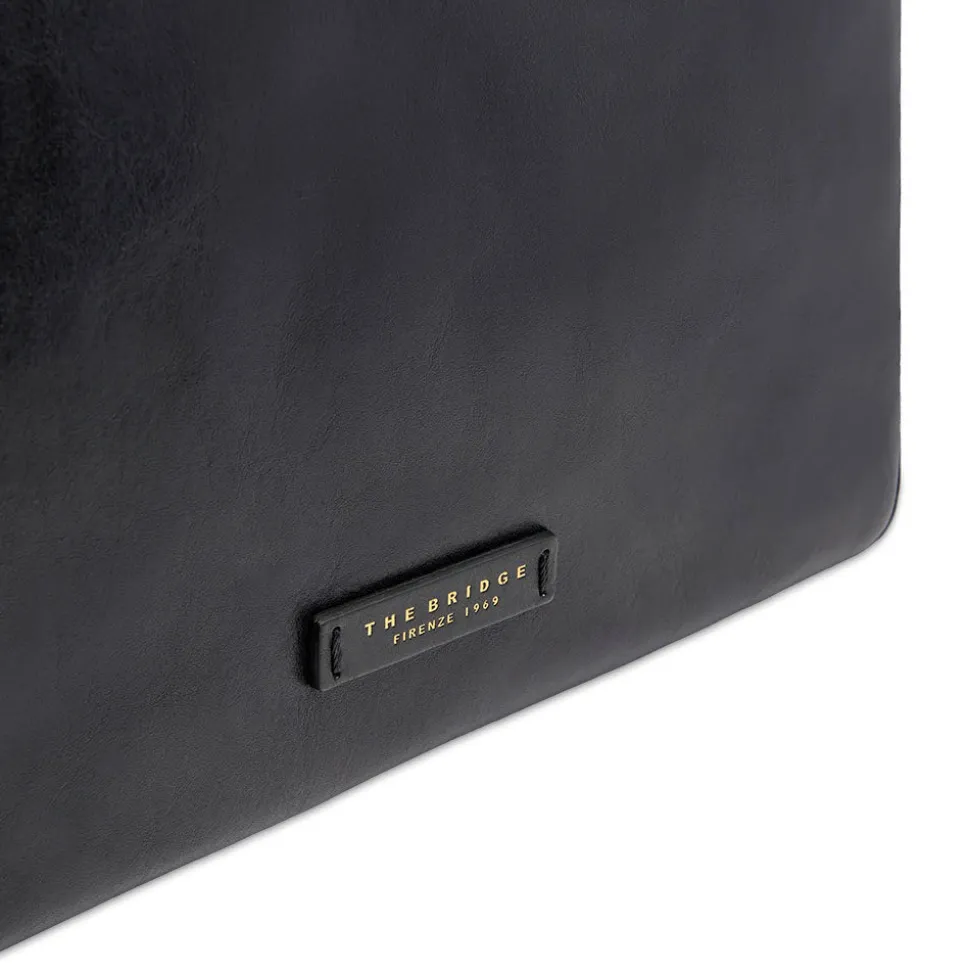 Shopping Bag Donna THE BRIDGE linea Larissa in Pelle Nera