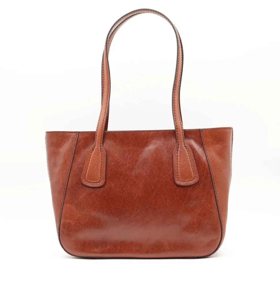 Shopping Bag Donna THE BRIDGE linea Maddalena in Pelle Marrone