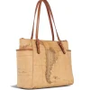 Shopping Bag Media con Tasche Laterali 1A Classe Alviero Martini linea Geo Classic E009