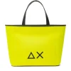 Shopping Bag Small SUN68 linea Jacqueline in Scuba Giallo Fluo