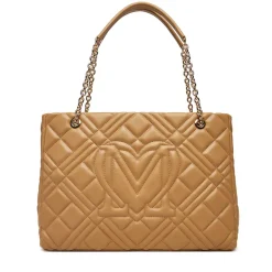 Shopping Bag Trapuntata LOVE MOSCHINO linea Quilted Beige