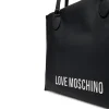 Shopping Bag Verticale LOVE MOSCHINO linea Bold Bag colore Nero e Nikel