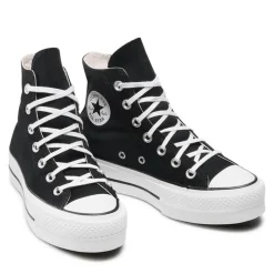 Sneakers Alte Platform CONVERSE Chuck Taylor All Star in Canvas Nera
