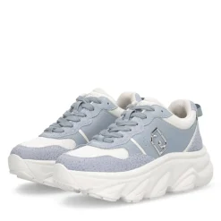 Sneakers Chuncky Donna LIU JO Steffy 01 in Pelle Azzurra