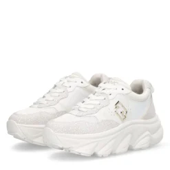 Sneakers Chuncky Donna LIU JO Steffy 01 in Pelle Bianca