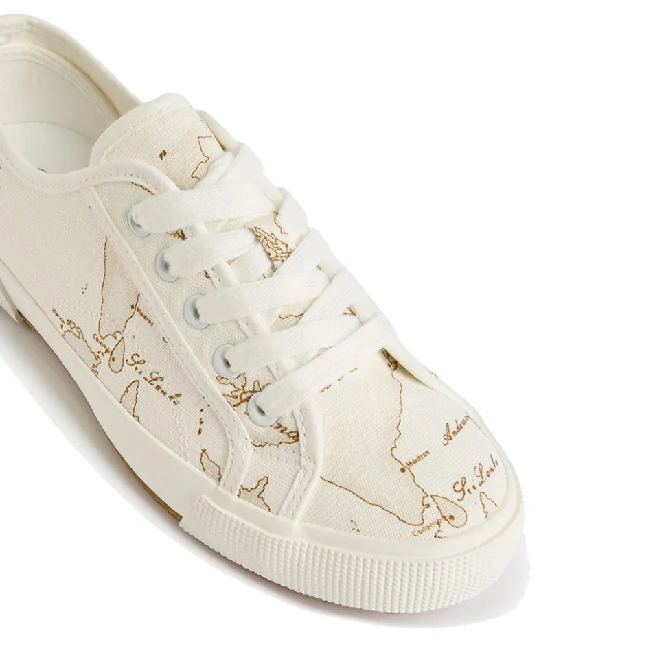 Sneakers Donna 1A Classe Alviero Martini in Canvas stampa Geo White 1517