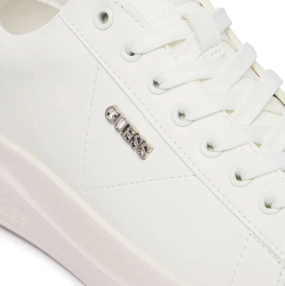 Sneakers Donna GUESS in Pelle Colore White - Silver Linea Elbina10
