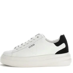 Sneakers Donna GUESS in Pelle Colore White - Black Linea Elbina