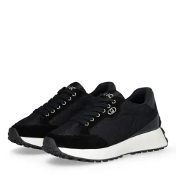 Sneakers Donna LIU JO Lolo 20 in Suede e Brighty Mesh Nero