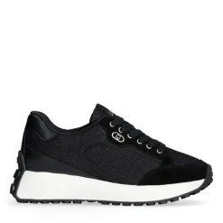 Sneakers Donna LIU JO Lolo 20 in Suede e Brighty Mesh Nero