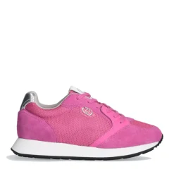Sneakers Donna LIU JO Vibe 03 in Suede e Brighty Mesh Rosa