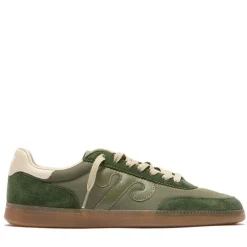 Sneakers Donna WUSHU RUYI Gong 115 in Suede e Nylon Olive Green
