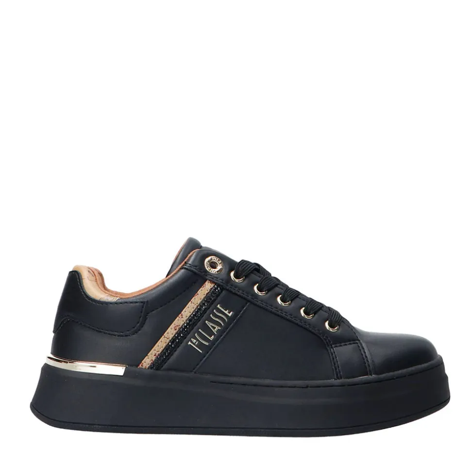 Sneakers Platform 1A Classe Alviero Martini Nero con Strass 2266