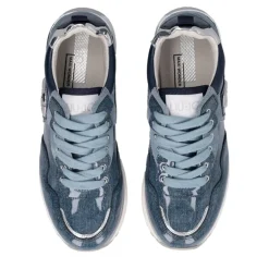 Sneakers Platform Donna LIU JO Maxi Wonder 01 in Suede e Denim