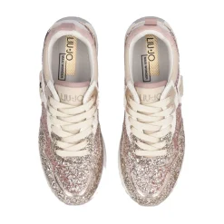 Sneakers Platform Donna LIU JO Maxi Wonder 01 Full Glitter Light Gold Copper