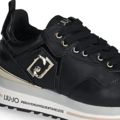 Sneakers Platform Donna LIU JO Maxi Wonder 01 in Pelle Nera