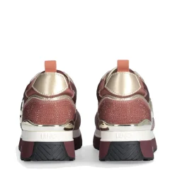 Sneakers Platform Donna LIU JO Maxi Wonder 01 in Raso Sfumato e Strass Ginger Bread e Milk