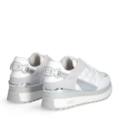 Sneakers Platform Donna LIU JO Maxi Wonder 91 in Pelle e Suede Bianco