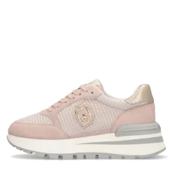 Sneakers Platform LIU JO Amazing 25 in Suede e Mesh Nude Light Gold