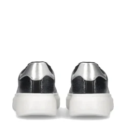 Sneakers Platform LIU JO Babol 01 Laminate Effetto Lizard Black Silver