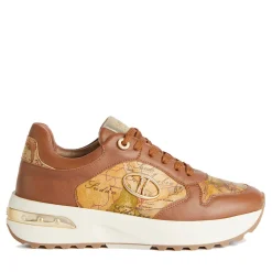 Sneakers Running 1A Classe Alviero Martini linea Geo Road Tibet in Eco Nappa Marrone 1205