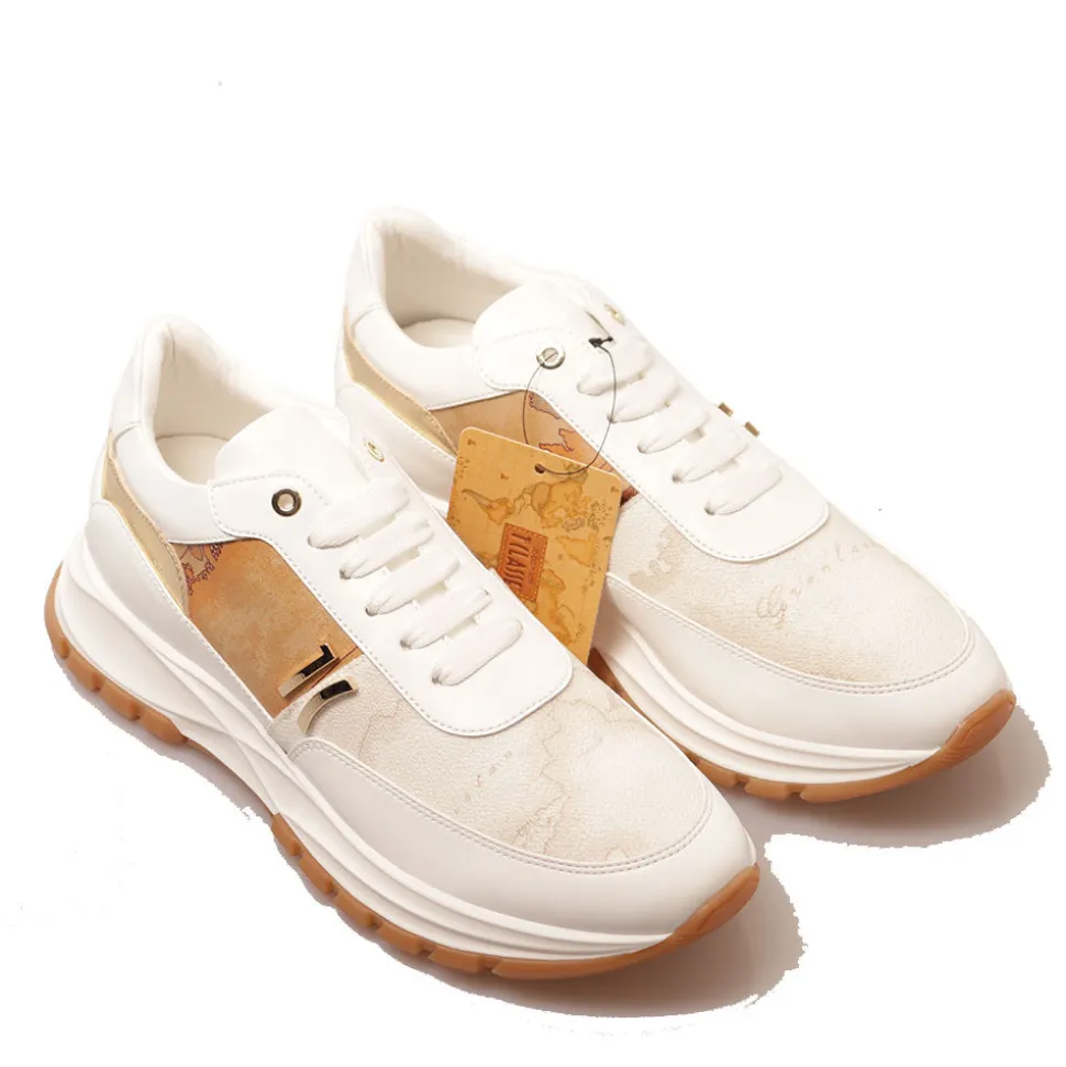 Sneakers Running 1A Classe Alviero Martini linea Geo Mix stampa Geo Classic e Geo White 1204