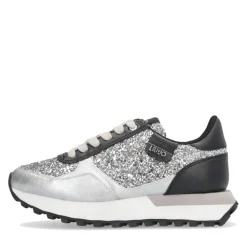 Sneakers Running LIU JO Evelyn 915 Full Glitter Silver con Inserti Laminati