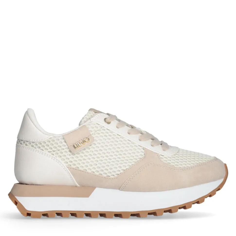 Sneakers Running LIU JO Evelyn 915 in Microfibra e Mesh Milk