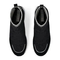 Sock Sneakers Donna LIU JO Maxi Wonder 93 in Tessuto Stretch e Suede Nero