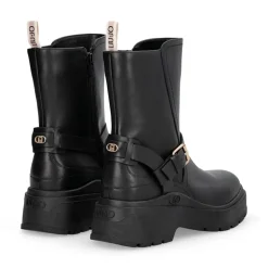 Stivaletti Donna LIU JO Andrea 03 in Pelle Nera con Dettagli Bold
