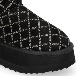 Stivaletti Donna Platform Imbottiti LIU JO Jane 01 in Microfibra Stampata Nero