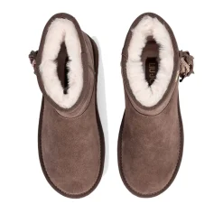 Stivaletti Donna Platform Imbottiti LIU JO Jane 09 in Suede color Ebano con Frange