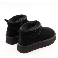 Stivaletti Imbottiti Platform S by MASSIMO SANTINI linea Springer 08 in Velour Nero