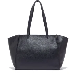 Tote Bag Large Donna LIU JO effetto Bottalato Nero con Logo Ricamato