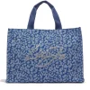 Tote Bag Large LIU JO in Denim stampa Animalier