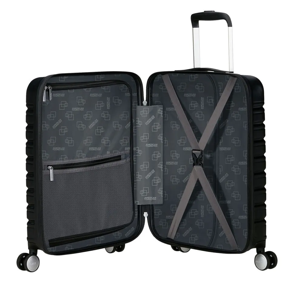 Trolley Cabina Rigido Easy Access 4 Ruote AMERICAN TOURISTER linea Flashline colore Shadow Black
